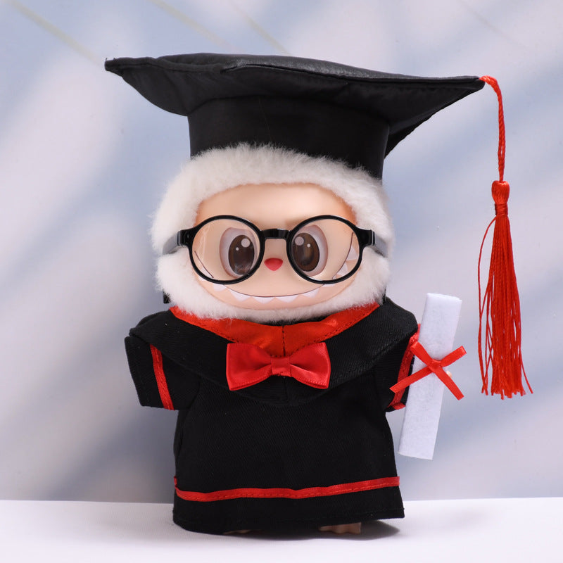 Only baby clothes] one, two and three generations of pendants labubu clothes graduation bachelor clothes suit labubu baby clothes