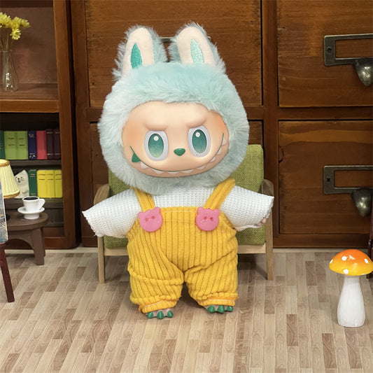 Labubu Doll Clothes 17cm Pendant First, Second and Third Generation Vinyl Plush Doll Replacement Clothes Set Wholesale