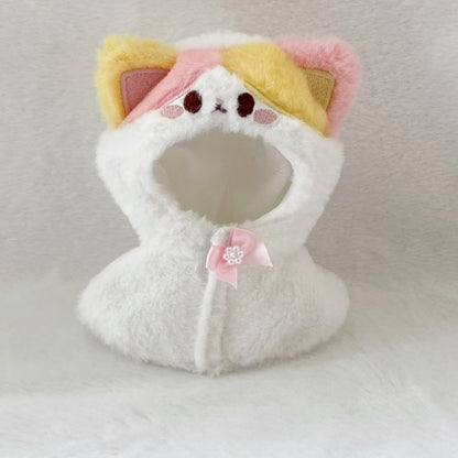 Labubu 17cm Doll Clothes - Cute Animal Cape for Panda, Kitten, Husky