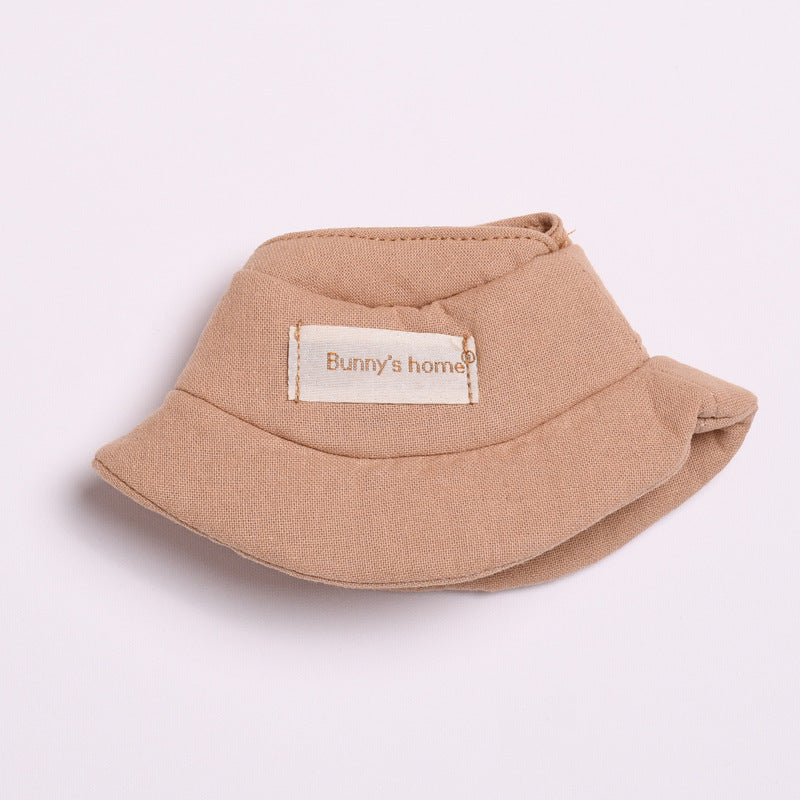 Only hat] 17cm cloth cloth pendant clothing accessories hat cap key chain labubu doll accessories