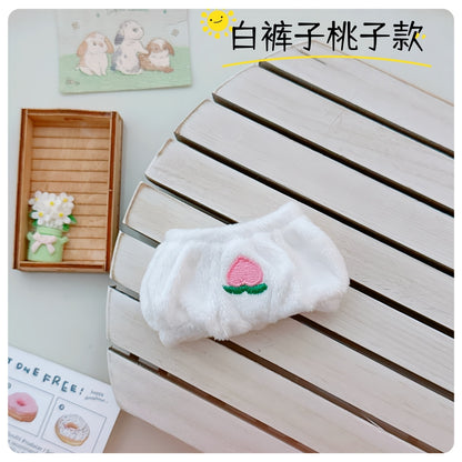 Labubu Doll Underwear & Head Accessories Set - 17cm Replacement Clothes