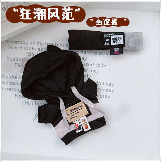 Labubu Doll Frenzy Style Outfit - Sweater & Hair Band for 17cm Vinyl Doll