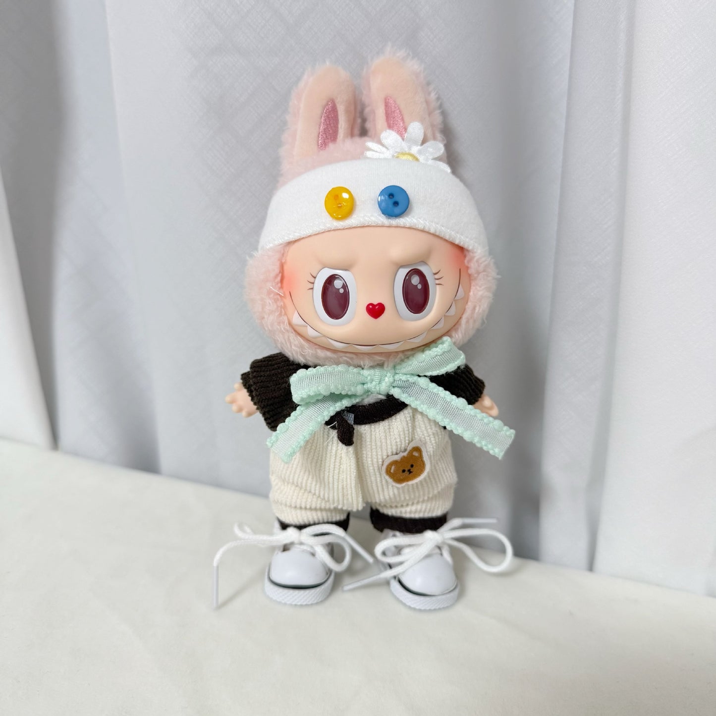 Clothes Only] First, Second and Third Generation Labubu Doll Clothes Pendants Labubu Replacement Cute Jumpsuit Set Cute