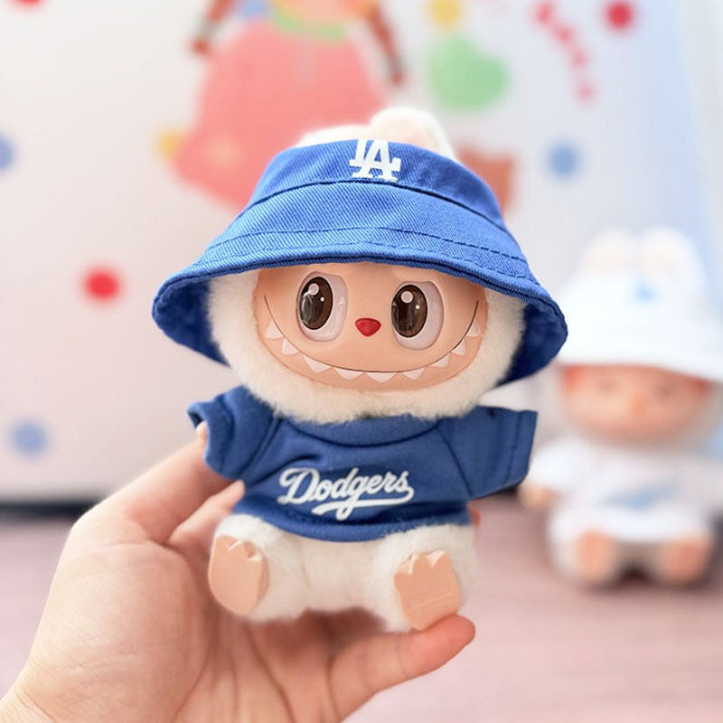 One, two and three generations of Labubu clothes pendant cloth cloth sitting doll clothes NY overalls sports suit trend cute