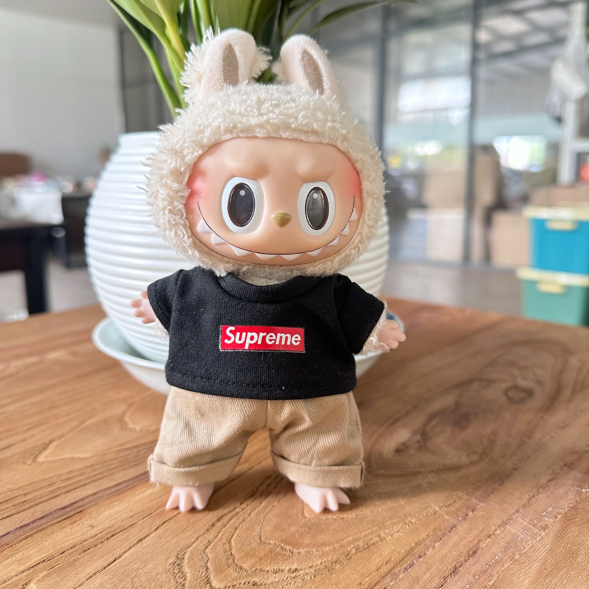 Clothes Only] First/Second Generation LAUBUB Doll Clothes LAUBUB Sit Party Doll Clothes Supreme suit Tide