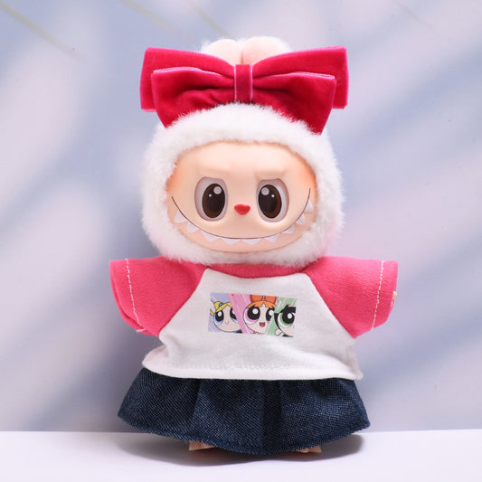 Only baby clothes] one or two generation pendant labubu clothes flying little policewoman suit labubu baby clothes