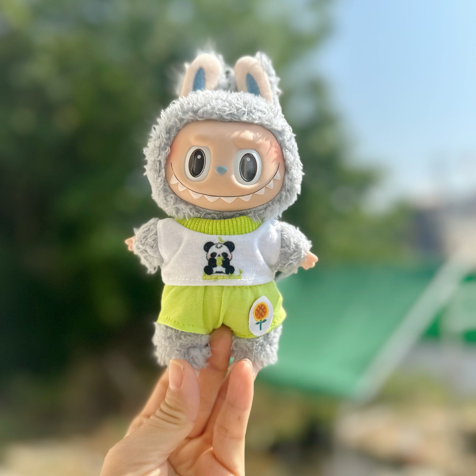 Only clothes] vinyl blind box cloth clothes cool summer two-piece set 17cm doll doll suit