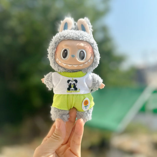 Only clothes] vinyl blind box cloth clothes cool summer two-piece set 17cm doll doll suit