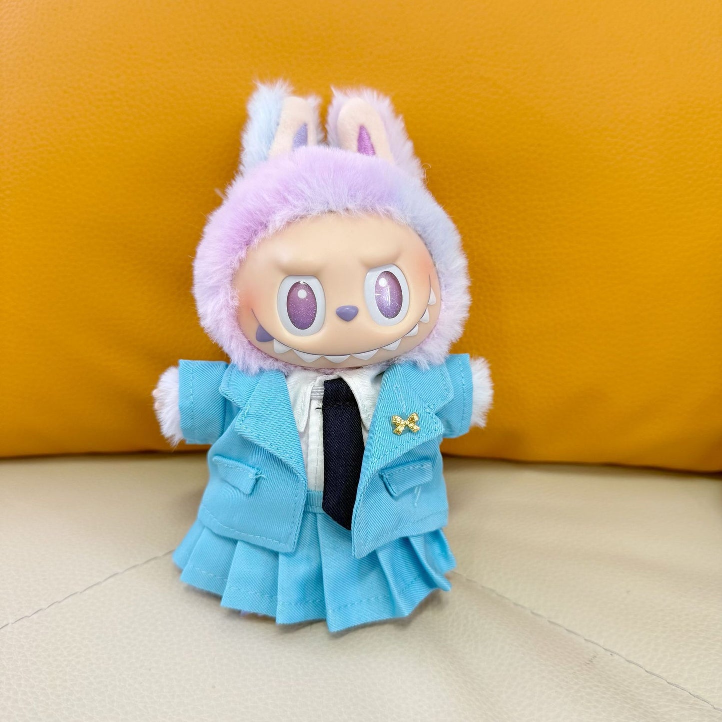 Only Clothes] Popmart Third Generation Labubu Doll Suit Suit Uniform Suit Labubu Campus Uniform for Boys and Girls