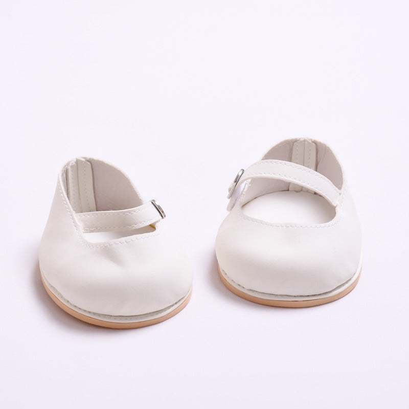 Labubu Doll Teddy Bear Yellow Skirt Suit & White Princess Shoes for 38cm Labubu