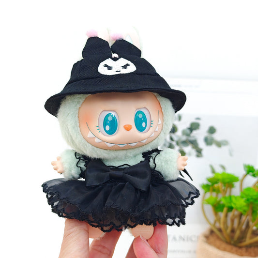Labubu Labubu Generation II Generation III Generation Baby Clothes Blind Box Pendant Clothes Black Imp Slip Skirt Hat
