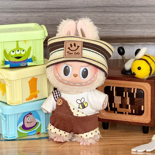 Wholesale labubu baby clothes 17cm blind box pendant one or two generation doll doll suit for baby clothes