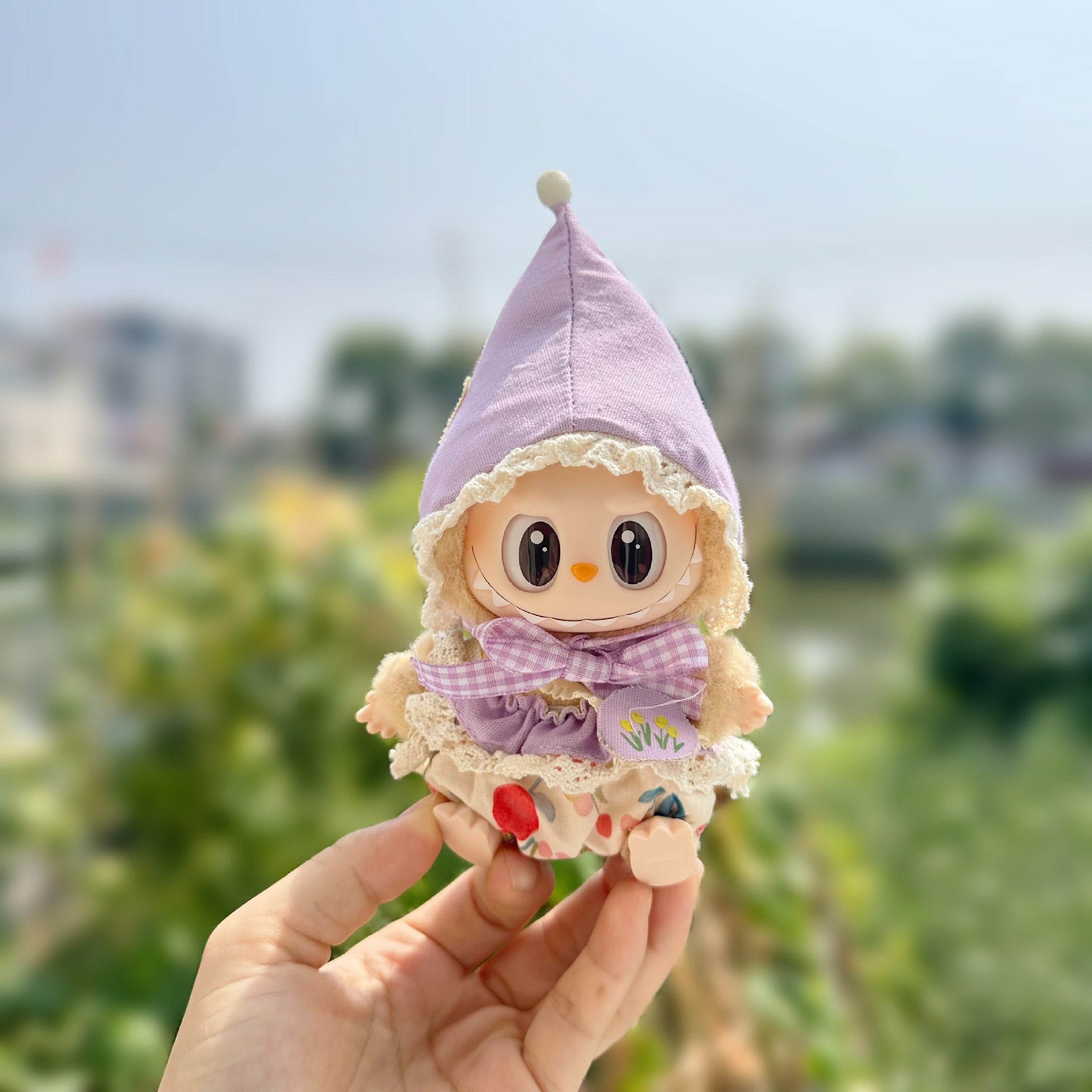 Only clothes] second generation LABUBU doll clothes blind box pull cloth sit party doll clothes elf suit new