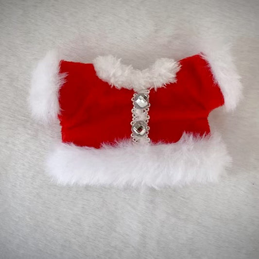 Labubu Doll Carmen Bow Dress Outfit - Big Red New Year Holiday Clothes