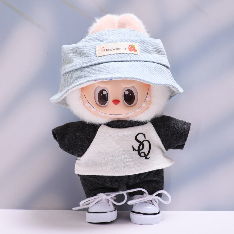 Labubu Doll Baby Clothes Set - Colorful T-Shirt & Shorts Outfit