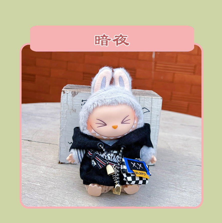 Labubu 15cm Sitting Doll Clothes - Macaron 2nd Gen Outfits