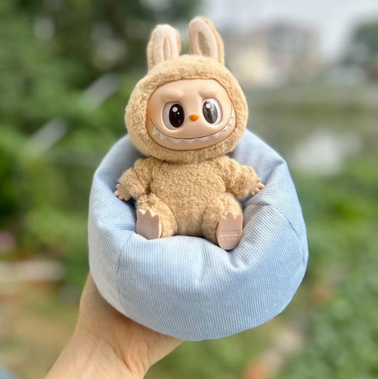 Blind Box Labu Doll Sleeping Bed Lazy Doll Sofa 17CM Doll Bean Bag Lying Chair Car