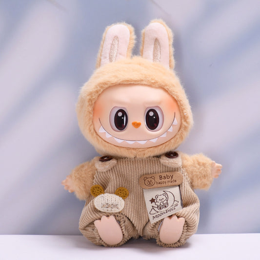 Only clothes] one or two generation pendant labubu moon bear suspenders sit labubu change baby clothes