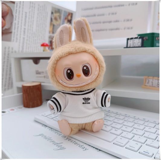 Labubu Doll Outfit - Cute Cotton Coat & Accessories for 10cm & 17cm Vinyl Dolls