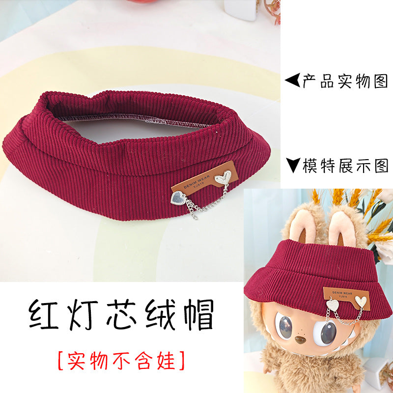 [Clothes Only] 37cm Labubu Vinyl Plush Doll Clothes suit Replace Labubu Skirt