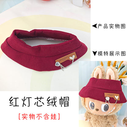 [Clothes Only] 37cm Labubu Vinyl Plush Doll Clothes suit Replace Labubu Skirt