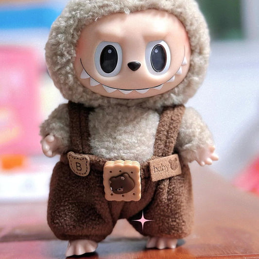Only clothes] 17CM cloth clothes 15CM doll pink ball sweater bow shoes suit