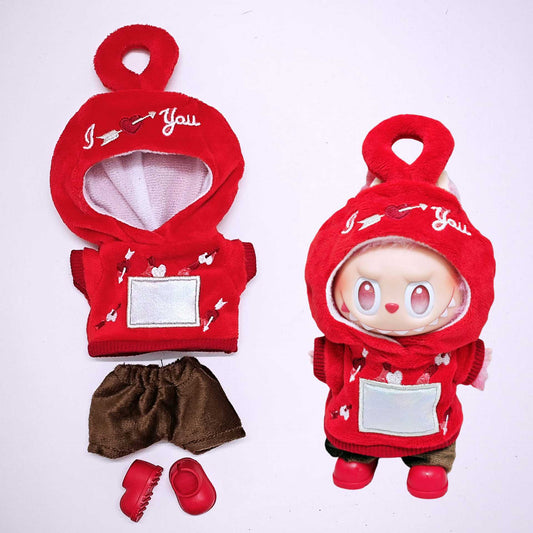 Labubu Baby Clothes Set - Teletubbies Outfit for 15cm & 17cm Dolls