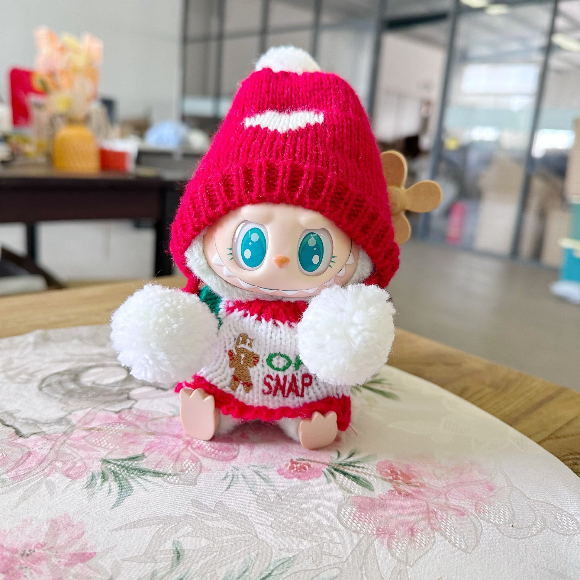 Only clothes] the first and second generation blind box pull cloth doll clothes pendant LABUBU for Christmas sweater hat