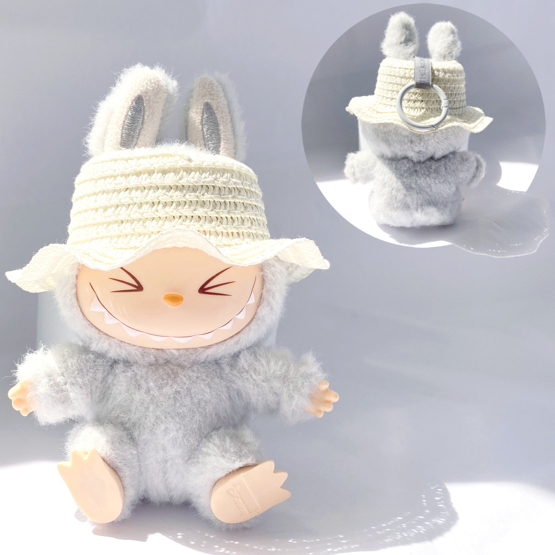 Labubu Doll Princess Dress with Pearl Necklace - 17cm Doll Clothes