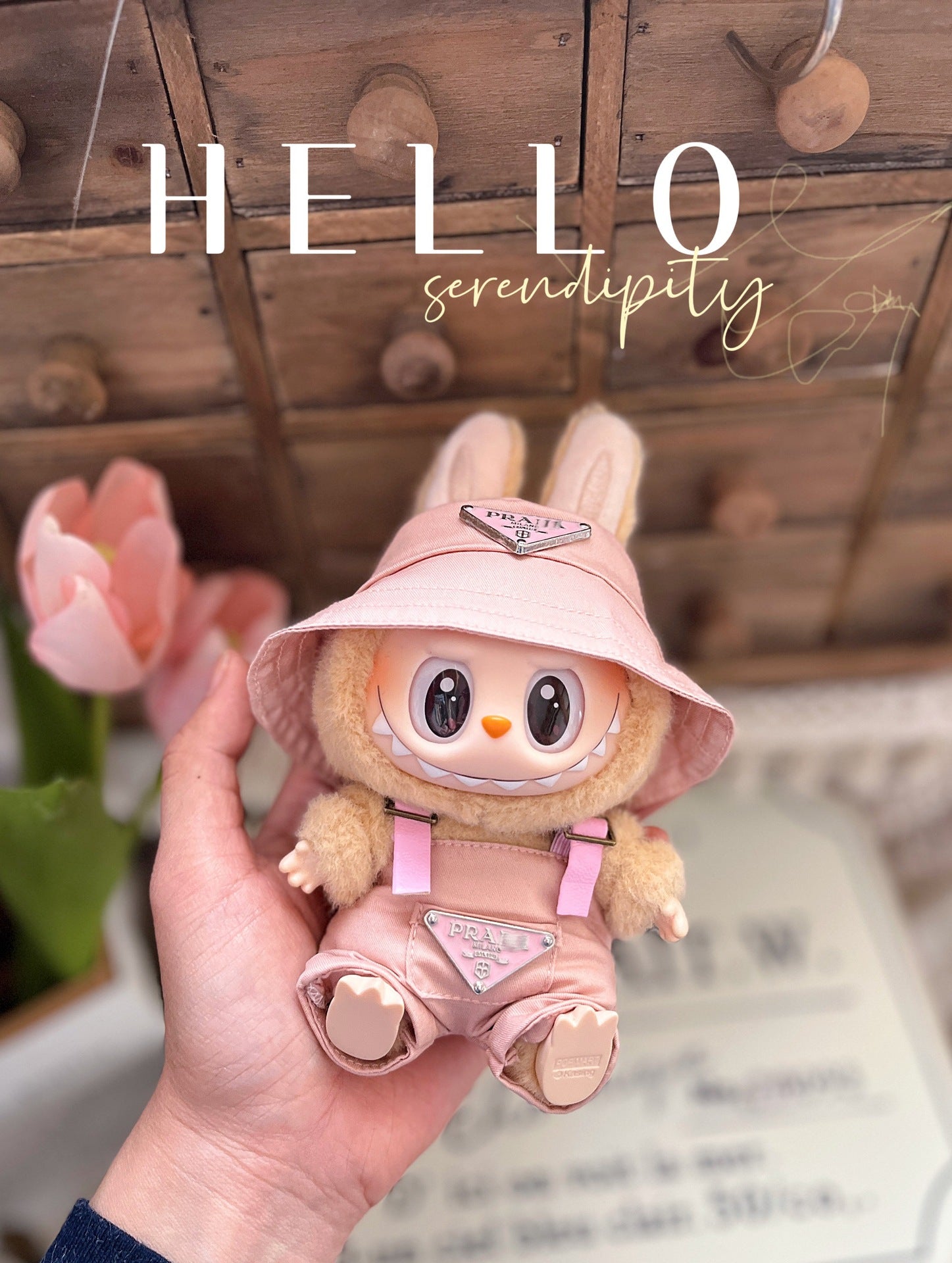 Labubu Doll Outfits - Overalls & Hats for 1st & 2nd Gen Labubu