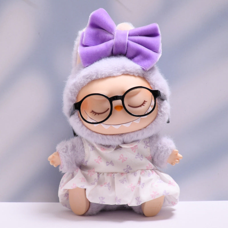 Only baby clothes] one or two generation pendant labubu clothes bow love skirt suit cloth baby clothes