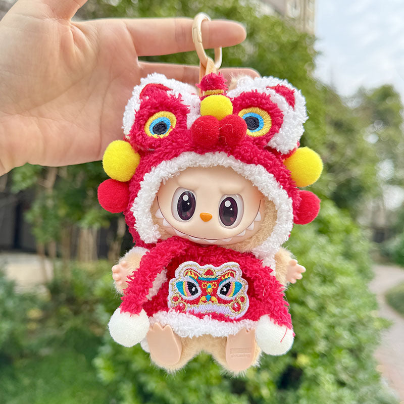 Only clothes] pendant blind box pull cloth new year clothes one or two generation pull cloth happy pure hand lion dance suit