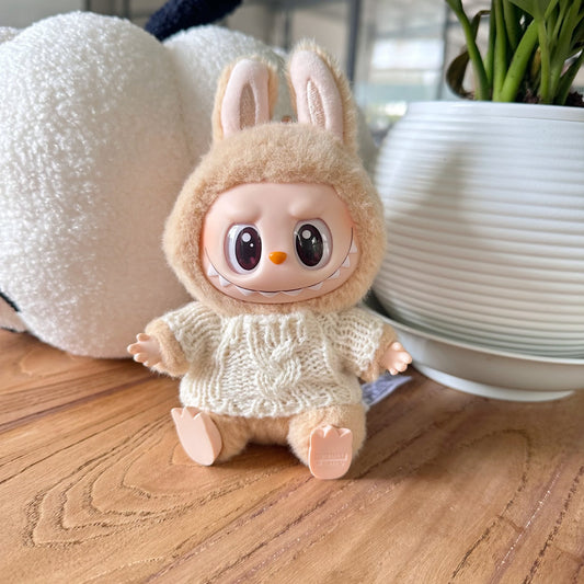 Only clothes] the first and second generation of labubu doll clothes LABUBU sitting party doll for autumn and winter sweater