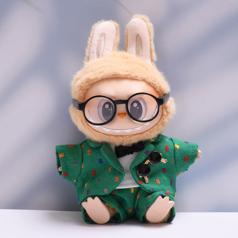 Only clothes] the first and second generation pendant labubu little suit suit suit sit labubu change baby clothes