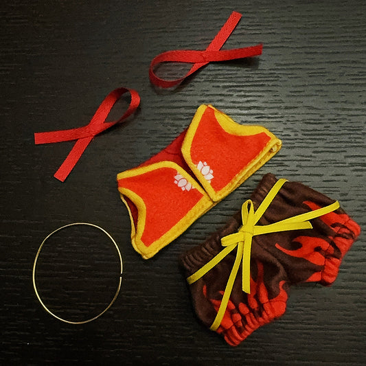Which doll clothes are suitable for 17cm pull cloth key chain pendant clothes to change Labubu vinyl doll clothes