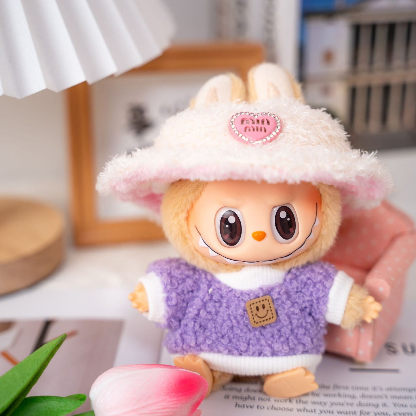 Only Selling Clothes] 17cm Pendant Blind Box Labubu Doll Clothes Keychain Labubu Doll One-Piece Clothes Cute