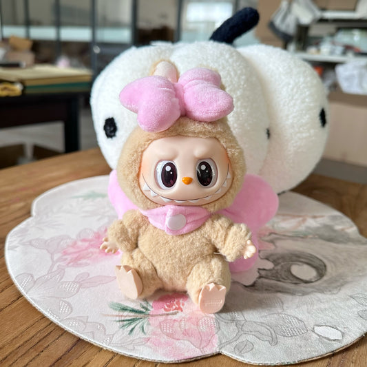Only clothes] the first and second generation of rabu sit party series doll clothes LABUBU clothes Mary cat suit