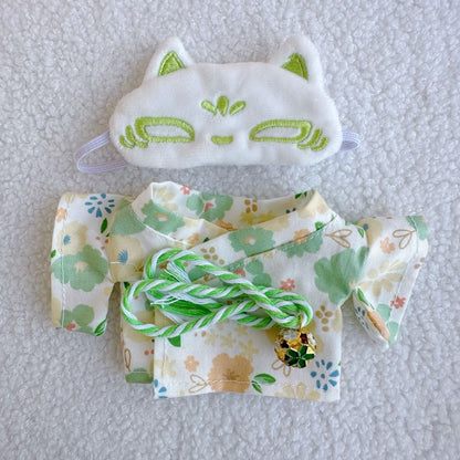 Labubu Doll Kimono Outfit for 17cm Vinyl Doll - Cute Style