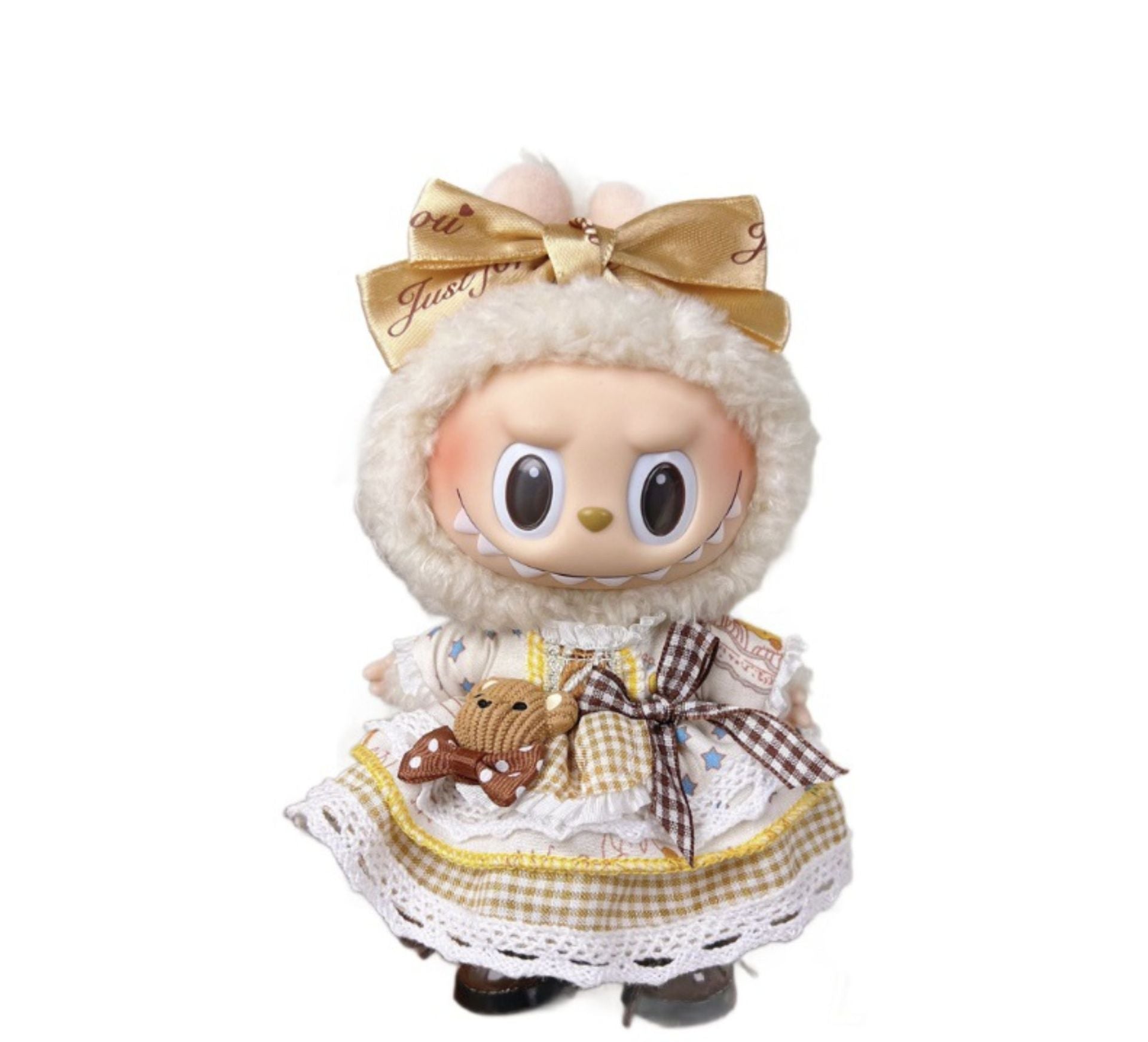Labubu Doll Clothes for 17cm Vinyl Doll - Cute Outfit Set