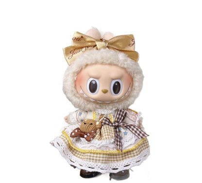 Labubu Doll Clothes for 17cm Vinyl Doll - Cute Outfit Set