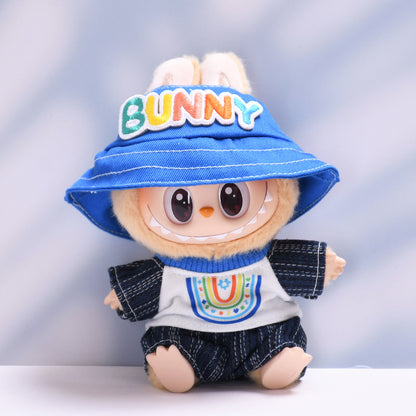 Only clothes] the first and second generation blind box Labubu pendant clothes blue fantasy suit labubu doll clothes