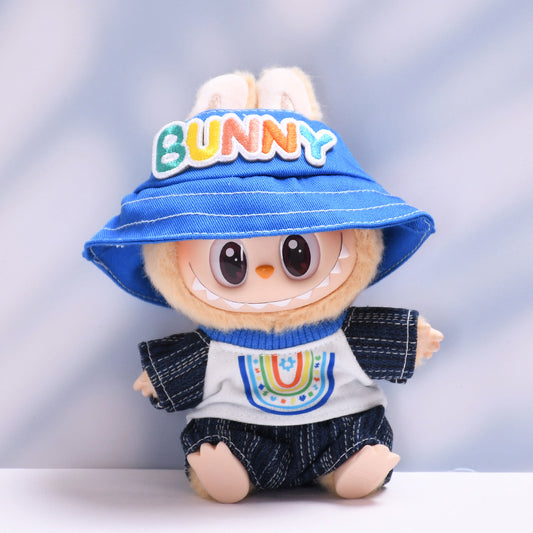 Only clothes] the first and second generation blind box Labubu pendant clothes blue fantasy suit labubu doll clothes