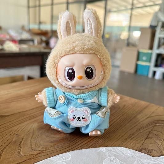 Only clothes] the first and second generations of labubu sit party doll clothes LABUBU suit for bear straps