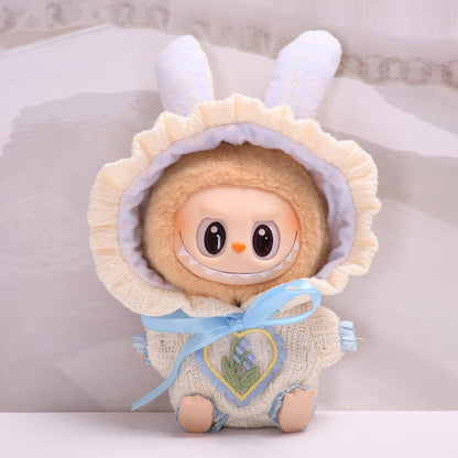 Only clothes] second generation blind box Labubu clothes pendant cloth cloth sit party series keychain doll dress