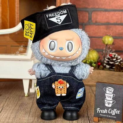 Suitable for labubu doll clothes 17cm pull cloth doll clothes small jewelry doll for suit wholesale