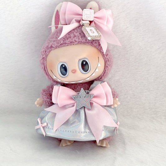 Labubu 17cm Vintage Lace Princess Dress for Dolls