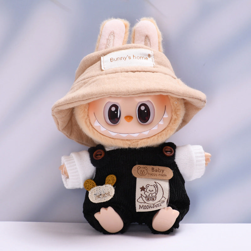 Only clothes] one or two generation pendant labubu moon bear suspenders sit labubu change baby clothes