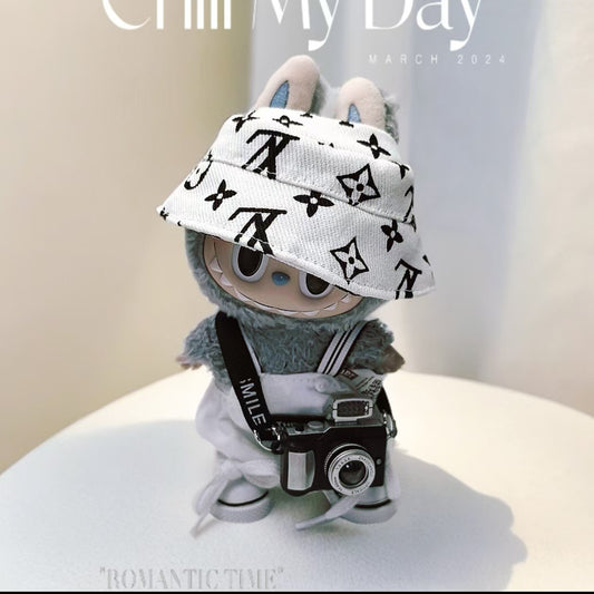 Labubu 17cm Doll Outfit - Summer Casual Suit with Hat & Shoes