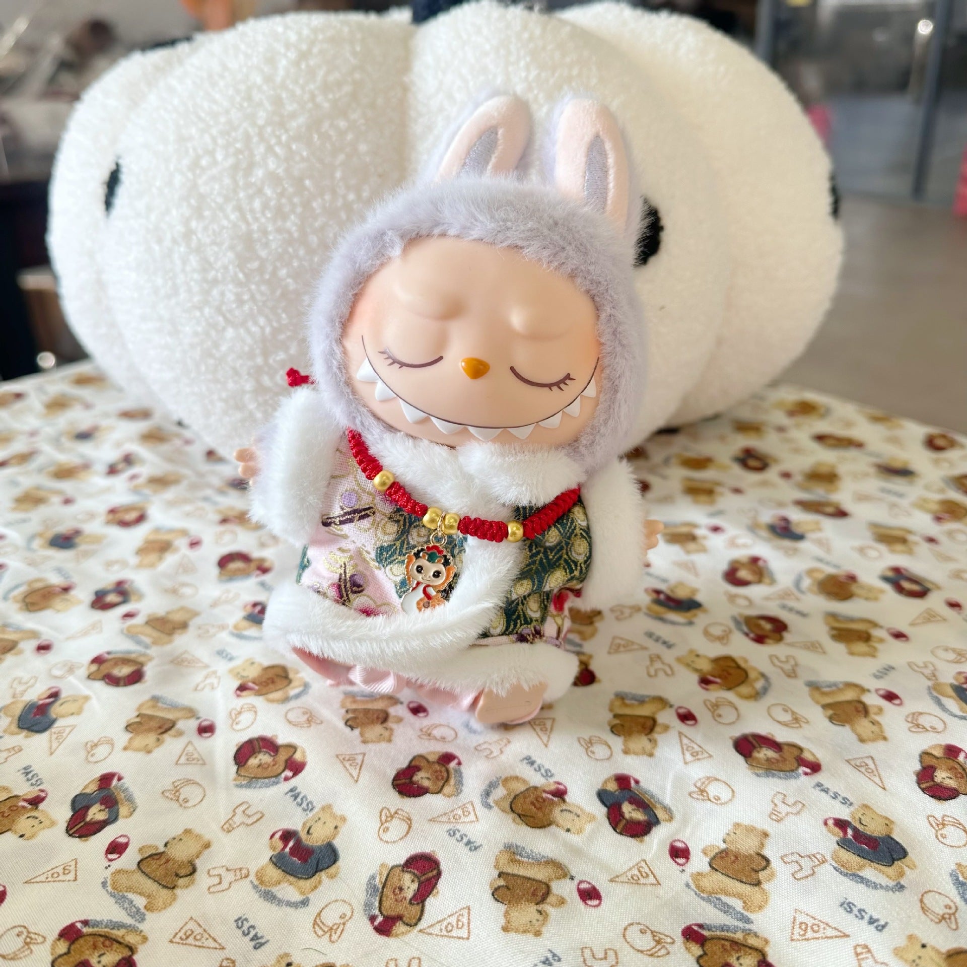 Only clothes] the first and second generation blind box labubu new year clothes blind box LABUBU suit new year clothes for Tang suit