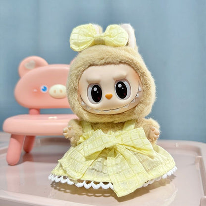 Clothes Only] First/Second Generation Pendant Labubu Clothes Rab Sit Party Doll Shark Elk suit